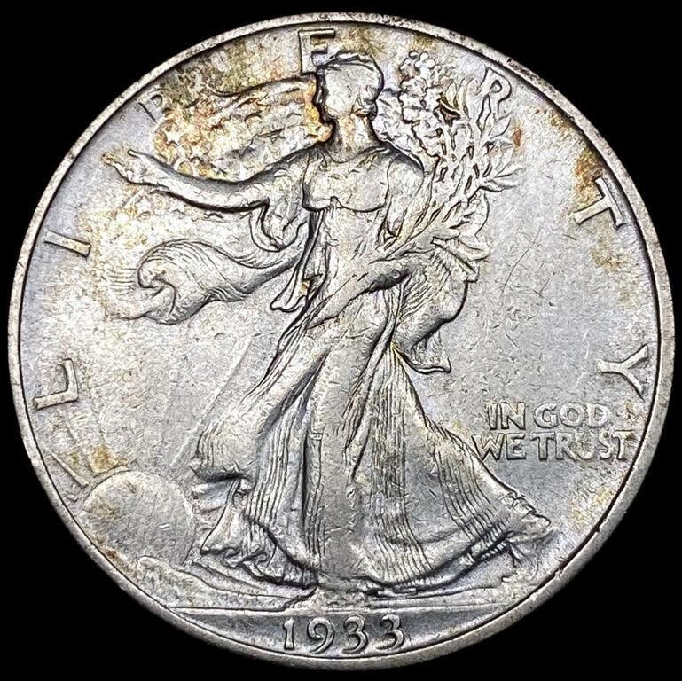1933-S Walking Liberty Half Dollar CLOSELY