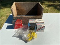 shotgun shells and western ammo wood box alton