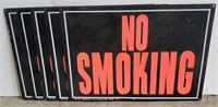 Metal "No Smoking" Sign, 14"W x 10"T