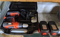 Black and decker electric drill with charger and