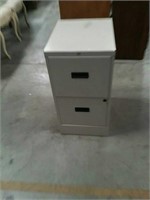 Metal 2 drawer file cabinet made by hon