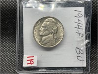 1944P JEFFERSON NICKEL BU (WAR NICKEL)