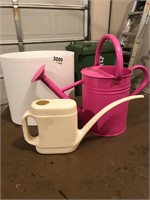 Watering cans and waste basket (see note)