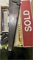 Hacksaws and Blade, Handsaws, Sold Sign