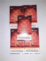 5 Packs of 2019 UD The Lion King Cards