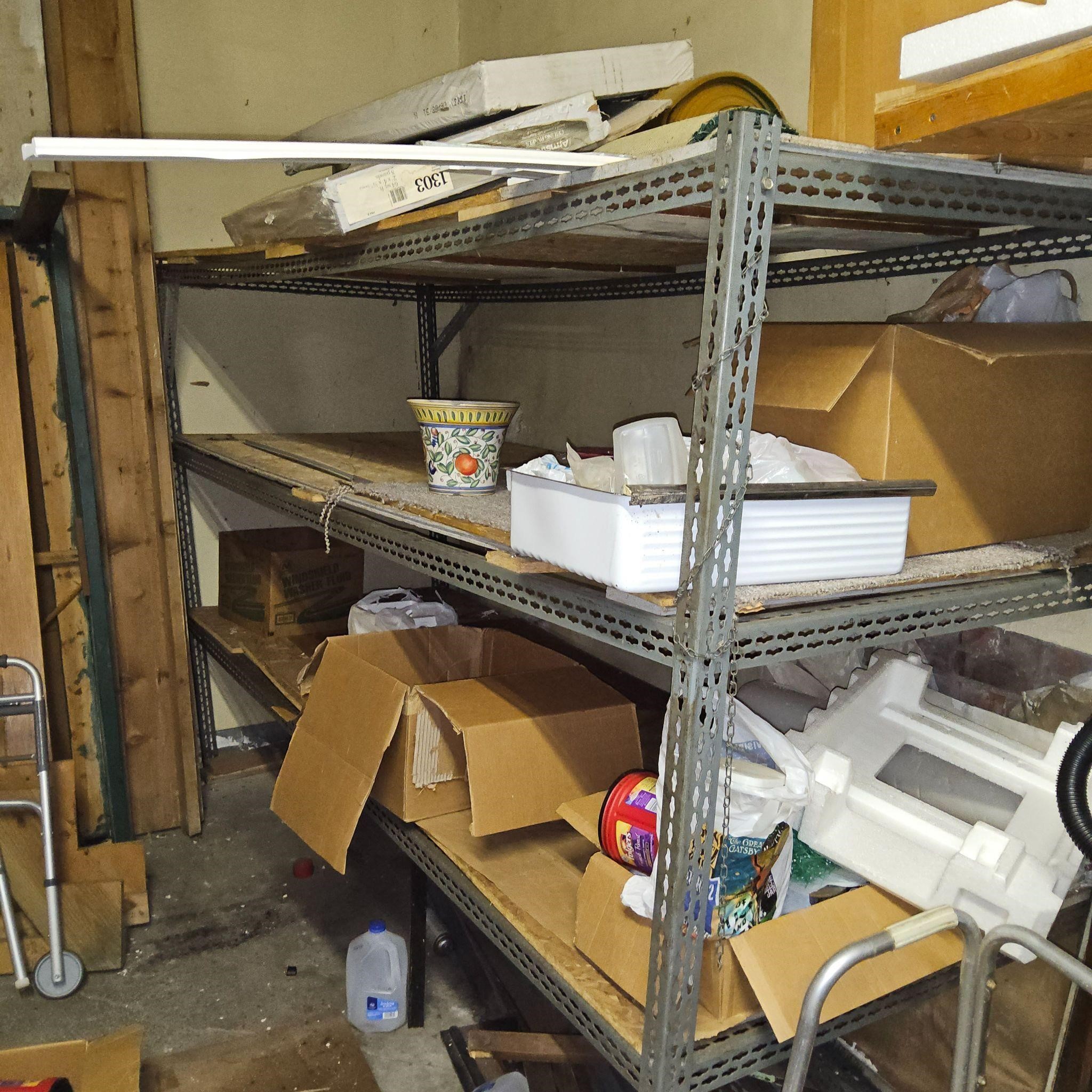 4X10 SHELVING UNIT WITH CONTENTS