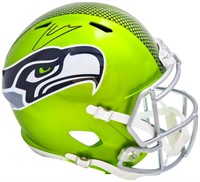 Kenneth Walker III Autographed  Green Helmet  BAS