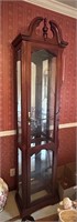 Curio cabinet with light 10x18x80