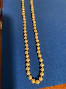 All One Size Round Faux Pearl Strand Necklace