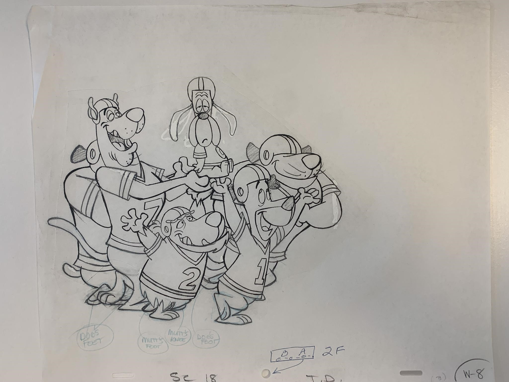 Laff-A-Lympics original hand drawn cartoon artwork