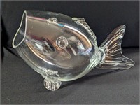 Clear Glass Fish Bowl Blenko ? (No mark)
