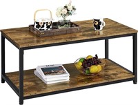 SEALED - Yaheetech Industrial 2-Tier Coffee Table