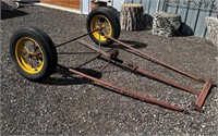 Vintage Farm Implement Tires Tong & Axles