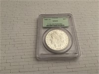 1881 S Morgan Silver Dollar - MS63 PCGS Graded
