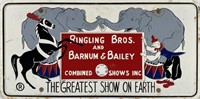 RINGLING BROS. BARNUM BAILEY LICENSE PLATE