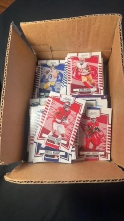 Box of Panini NFL Cards and Don Russ NBA Cards