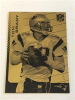 Tom Brady Gold Patroits Laserline Card