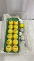 Container of Golfballs