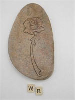 LOVELY CARVED STONE WALL HANGING