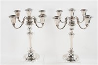 Pr. Gorham Sterling 5-Light Candelabra