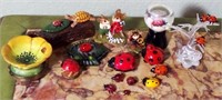 T - LOT OF COLLECTIBLE LADY BUGS & MORE (L106)
