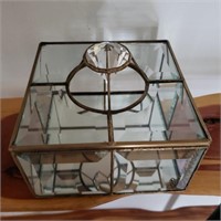 Signed FarberGlass Chest w/ Crystal
