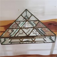 Signed FarberGlass Triangular Mosaic Chest