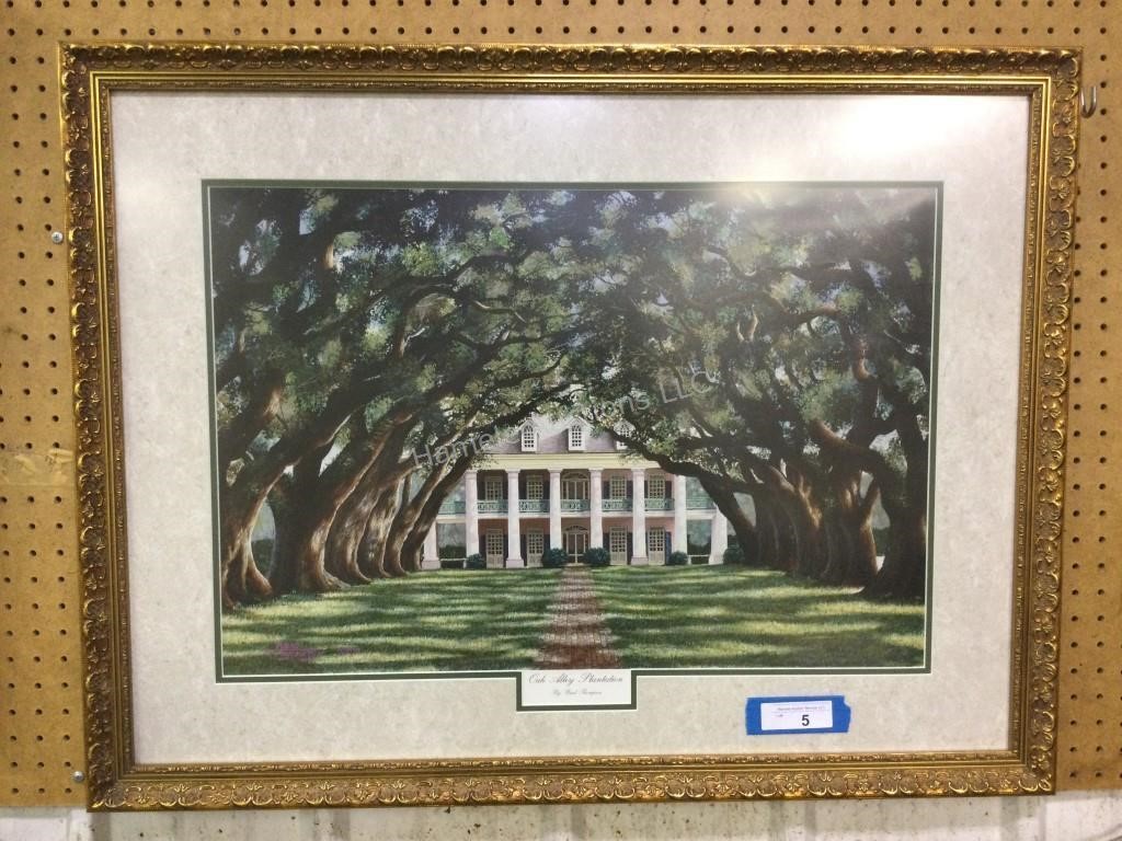 Oak Alley Plantation by Brad Thompson framed print