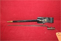 Springfield Socket Bayonet w/ leather scabbard