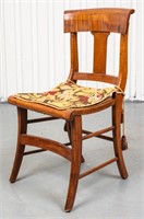 Regency Style Caned Fruitwood Side Chair