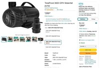 C1164  TotalPond 3600 GPH Waterfall pump