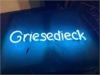 Griesedieck Neon Letters- Work 22" Long