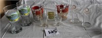 WHISKEY GLASSES, BEER GLASSES & SOT GLASSES LOT