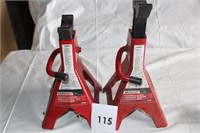 2 AUTOCRAFT 2 TON RATCHING JACK STANDS