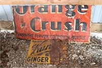 Kuntz's Ginger Beer and Orange Crush Advertising