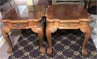 Pair of Ball & Claw Foot Side Tables