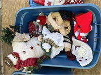 Assorted Bin of Christmas Items