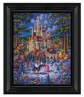 Disney Beauty & Beast Finding Love Framed Kinkade