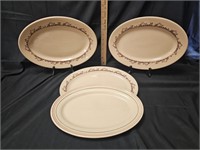(3) Mayer & (1) Iroquois China Platters