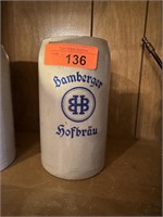 HAMBERGER HOFBRAU VTG STONEWARE BEER STEIN