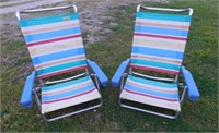 3 folding beach chairs - Bag chair - 2 clamp on
