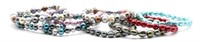 9 Polychrome Cultured Pearl Festive Bracelets