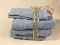Box of blue towels