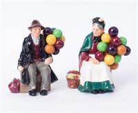 Two Royal Doulton Balloon Seller Figurines