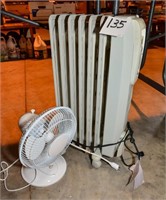 Space heater and fan