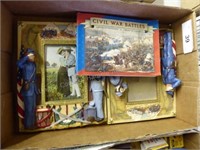 Civil War post cards and picture frames