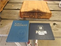 crate,gm book & story of speedway book