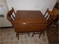 Small Drop Leaf Table with 2 Chairs
