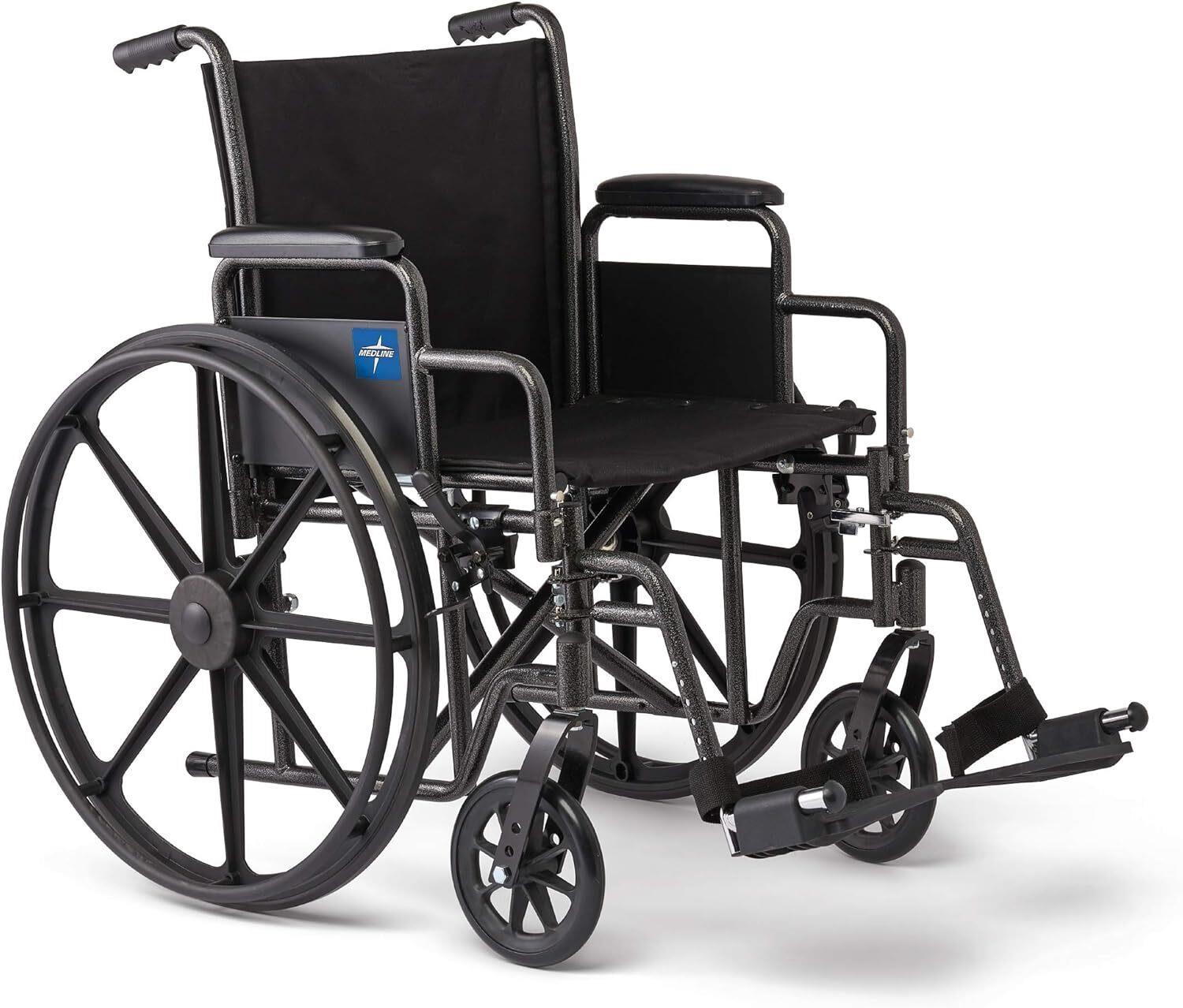 Medline Folding Wheelchair  16W x 16D Seat