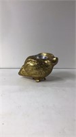 Cast Brass Seashell Candleholder U16H